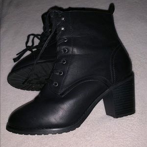 Leather Heeled Booties